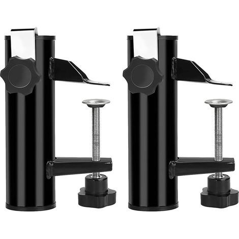 Set of 2 clip-on parasol holders for balconies, universal clip-on parasol holder for balconies (1/5)
