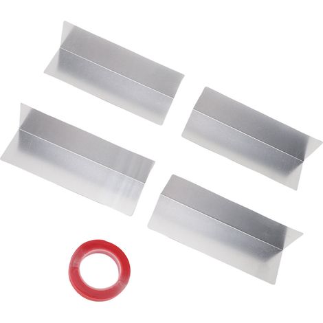 Lot de 4 Joints de Protection Porte Garage en Aluminium Anti-Intempéries pour Maison Intérieur Extérieur 5.91 x 1.77 Pouces (1/5)
