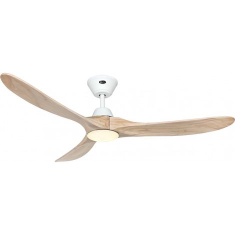Casafan – Ventilateur de plafond Eco Genuino-L 152 cm – 3 pales en bois naturel – Moteur DC 16.5 W – Télécommande sans fil – Éclairage LED 17 W (1/8)