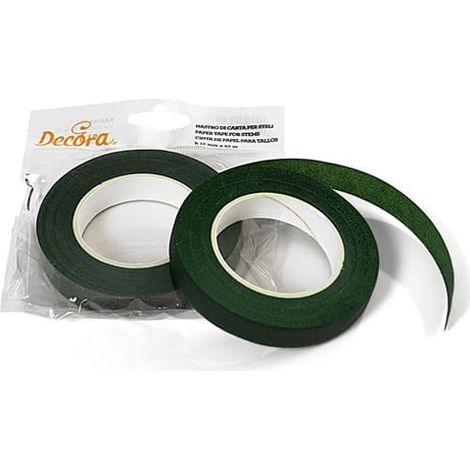 Nastro floreale verde scuro