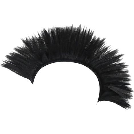 Parrucca decorativa a forma di elmetto, accessorio divertente e originale unisex per feste, copricapo a forma di elmetto con cresta per Natale, giochi di ruolo e cosplay, nero (1/5)