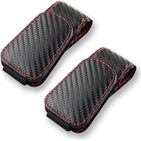 Soporte para gafas de sol de coche de 2 piezas, gancho magnético para gafas, para parasoles de coche, clip para gafas de sol y portatarjetas de entrada (1/5)