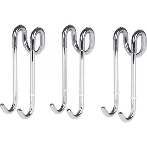 (3 pièces) Crochet de douche pour porte en verre 11 cm – Crochets de salle de bain extrêmement légers – À utiliser comme porte-s (1/5)
