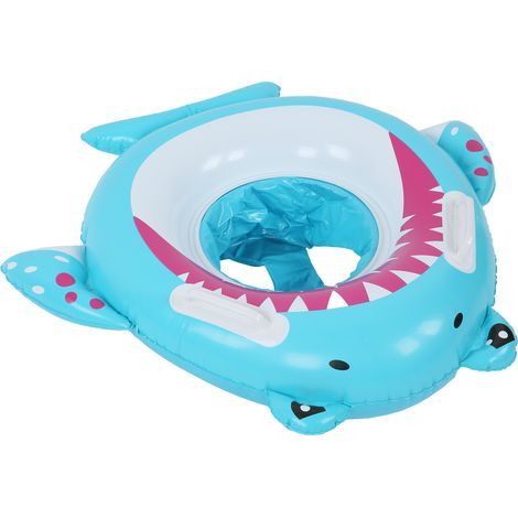 Runder, aufblasbarer PVC-Babyschwimmer mit Griffen, Cartoon-Design (1/5)
