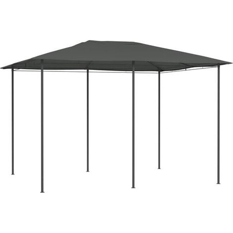 Belvedere 3x4x2,6 mètres, couleur anthracite, 160 g/m² (1/2)