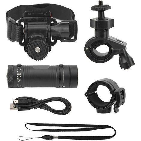1080P Full HD Motorrad-Videorekorder mit Mountainbike-Helmhalterung und DV-Kamera