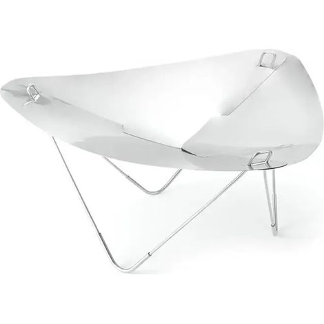 Brasero portable d'extérieur, barbecue ultra-léger, acier inoxydable, brasero pliable en maille, idéal pour le camping et la terrasse. (1/5)