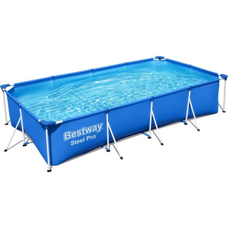 Piscina pvc rect 400x211x81cm cart 5700lt splash fp bestway (1/5)