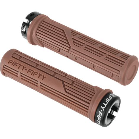 Fahrradgriffe Mountainbike Lock-On weich rutschfest braun (1/5)
