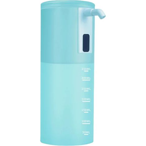 Distributeur automatique de gel hydroalcoolique rechargeable (bleu ciel), 350 ml (1/5)