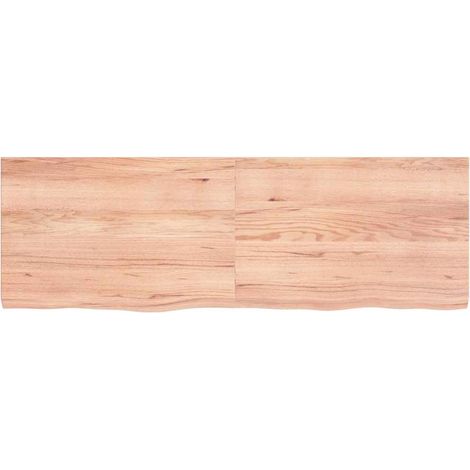 Maison Exclusive - Piano Tavolo Marrone 120x40x(2-4) cm Rovere Massello Trattato