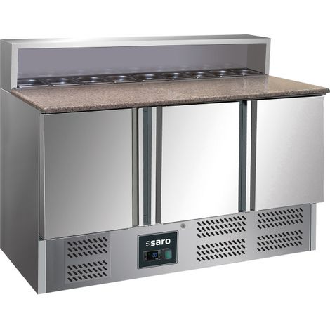 Table pizza - 3 portes - GN1/6 - Professionnel - Saro