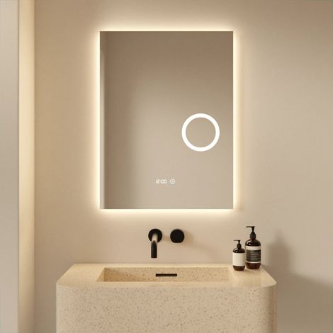 Badezimmerspiegel – 60x80 cm – Rahmenlos - Rechteck (1/4)