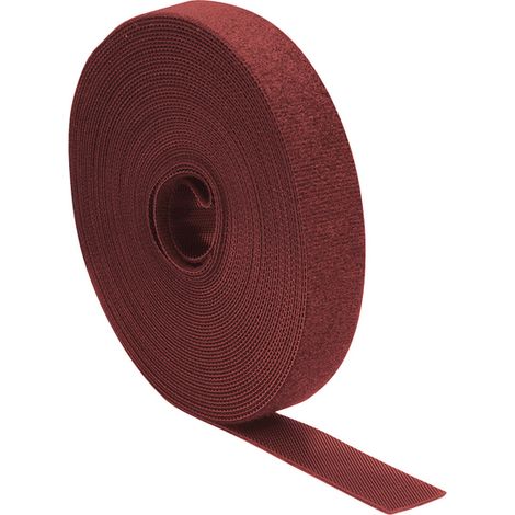 Ruban auto-agrippant quadrios 25ca523 rouge vendu au mètre