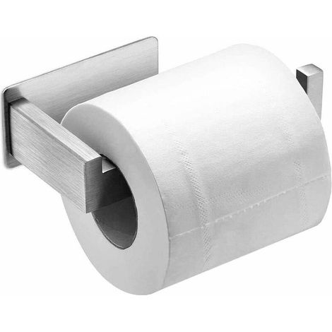 Papier toilette auto-adhésif auto-adhésif de perle 3M montage en papier en acier inoxydable, porte-rouleau papier toilette sans trou, porte-rouleau papier WC Deraur (1/5)