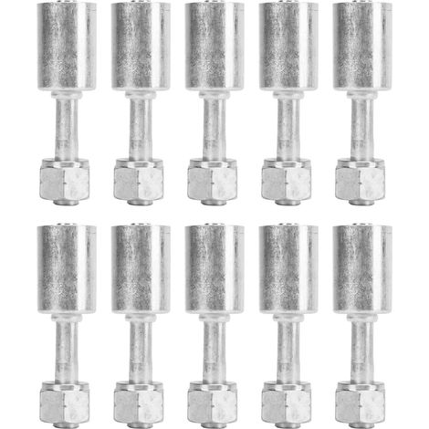 10pcs Air Conditionné Tuyau Raccord R134 avec 3/8in Manchon 180 (1/5)