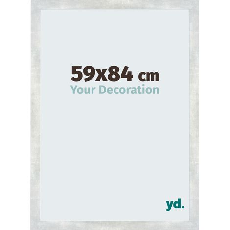 yd. - Cadre photo 59x84 - Argent Brillant Vintage - MDF - Mura