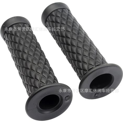 Motorrad-ATV-Strand-Offroad-Zubehör CG125 Retro-Lenkergriffe, Lenkerabdeckungen mit Diamantmuster-Dichtung (1/5)