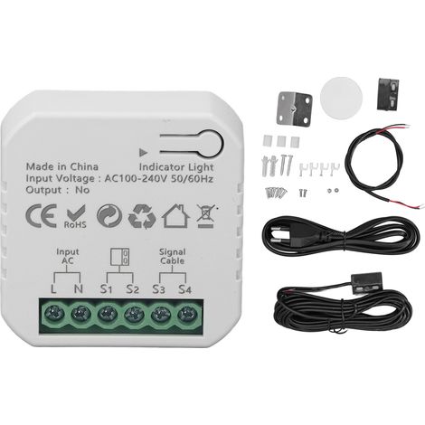 Contrôleur de porte de Garage intelligent pour application Zigbee, télécommande vocale, ouvre-porte roulante, prise ue 100-240V