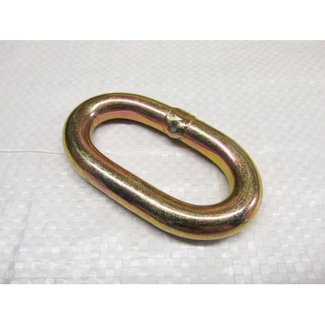 Zinc Plated Oval Link 50MM (Yellow Passivated Ratchet Lashing Fitting Wheel Straps ) (1/2)