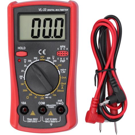 Digital LCD Electronic Multimeter Voltage Resistance Current Electrical Tester Meter (1/5)