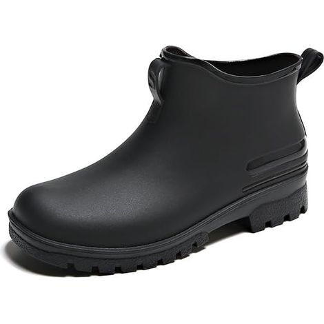 Bottes de Pluie Thermiques en Femme Botte Caoutchouc Fourree Femmes Fourrees Bottes Jardin pour (1/5)