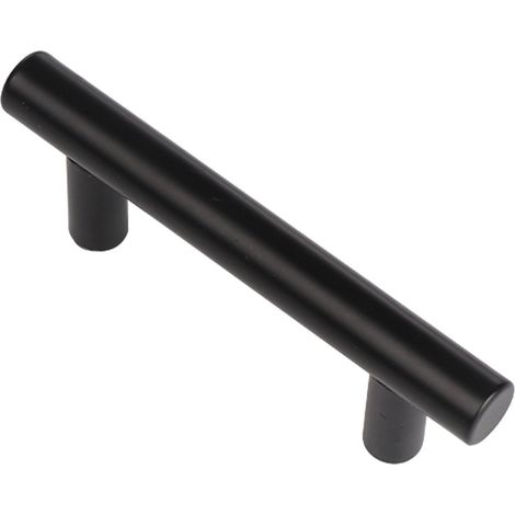 Lot de 20 poignee de meuble cuisine noir en acier inoxydable poignée meuble noir en T Bar Bâton Cuisine，Ø12mm (Hole Centers:192mm) (1/5)