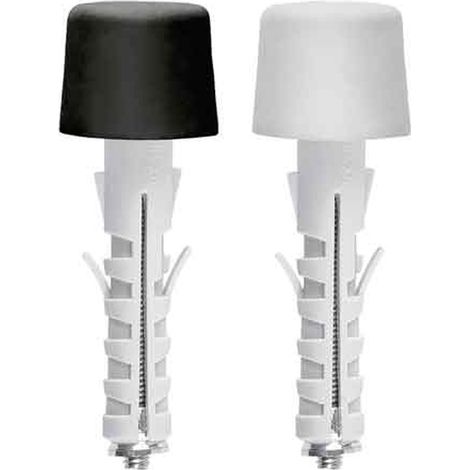 TAQUET AVEC BUTOIR 'AY' Ø 12x45 mm - Couleur blanc Ø 30