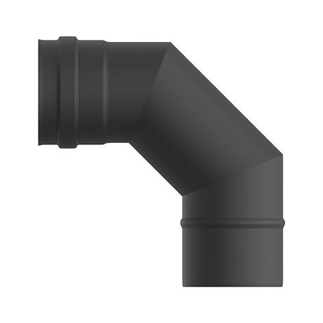 CODO ESTUFA VITRIFICADO MATE PELLET 90 - 100 MM