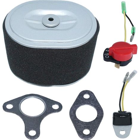 Capteur d'huile de filtre d'huile bas Kit de capteur de filtre à huile compatible avec moteur de tondeuse Honda GX240 GX270 8HP 9HP Remplacer 17210-ZE2-505 (1/5)