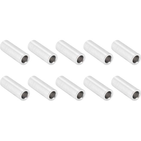 10 Pièces Entretoises Lisses en Aluminium, Diamètre 6mm Longueur 16mm pour Montage Électronique