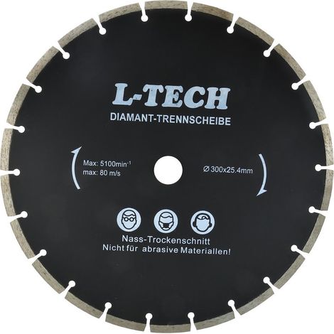 Disco diam. 300x8x25,4mm segmento L-tech nero (10)