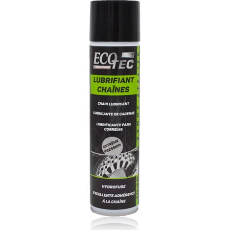 Lubrifiant chaine moto, vélo, voiture - Ecotec 400ml