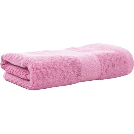 Serviette en fibre de bambou, absorption d'eau forte, respirante, douce, pour visage et mains, idéale maison et voyage, couleur violette (1/5)