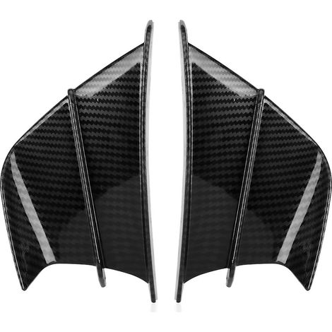 Aileron latéral universel pour moto en fibre de carbone, noir clair, aileron de carénage latéral (1/5)