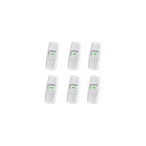 Lot de 6 Interrupteurs à Cordon pour Lampe, Interrupteur Torpedo en Ligne, Remplacement pour Lampes de Table et de Chevet, 3x6.5cm (1/5)