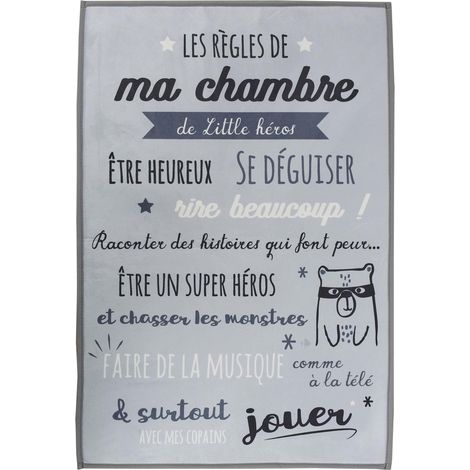 Tapis pour enfant KEHL règles de chambre gris (1/5)