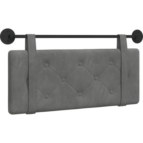 Tête de lit suspendue Gris foncé 110 x 55 x 5 cm Velours (1/5)