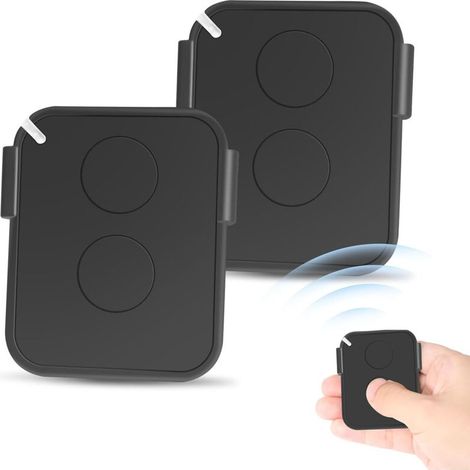 Set mit 2 ON2E-kompatiblen Fernbedienungen – 2-Kanal-Sender (433,92 MHz) – Sicherer Rolling Code – Reichweite bis zu 200 m – Kompatibel mit automatischen Empfängern