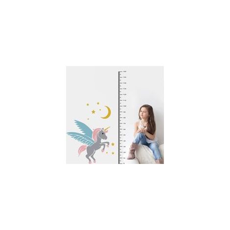 Mesurer la hauteur Licorne wall sticker Autocollants Muraux Mural Stickers pour Chambre Salon Mur TV (1/5)