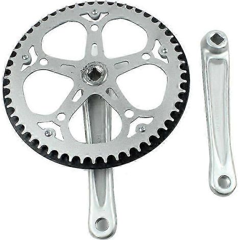 Pédalier de vélo CNC 52 dents à trous carrés 170 mm - Parfait (1/5)