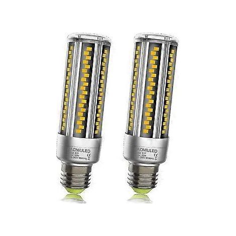 Ampoule LED E27 20 W 2500 lm, blanc chaud 3000 K, haute luminosité, équivalent à une ampoule halogène E27 200 W, angle de diffusion 360°, culot E27, non dimmable, sans scintillement, E2 (1/2)