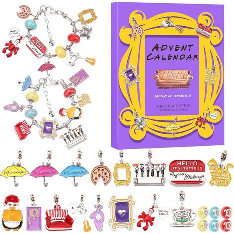 Calendrier de l'Avent de Noël en boîte surprise (24 jours) - Bijouterie - Décorations de Noël (1/5)