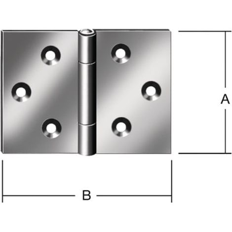 VORMANN Bisagra A.100 mm B.52 mm S.1,6 mm STA azul galvanizada enrollada estrecha - 000501100Z (1/3)