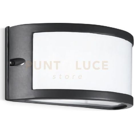 GES141- APPLIQUE GRIGIO ANTRACITE 1 LUCE ATTACCO E27 IP54 IN ALLUMINIO