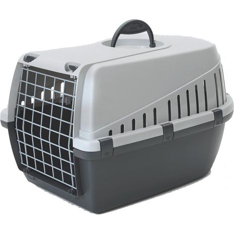 Cage de transport Trotters grise Taille : S