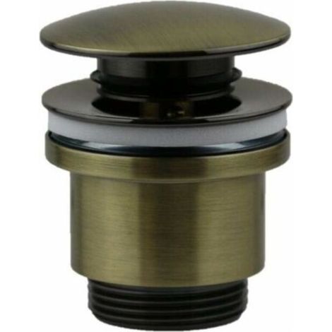 Bonde de vidage clic-clac rond standard en bronze brossé Damast 18216 Bronze (1/3)