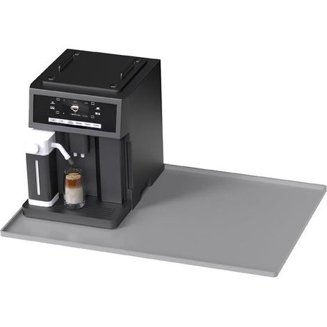 Alfombrilla de silicona antideslizante e impermeable para cafetera, color gris, de 51,5 x 40 cm. (1/5)