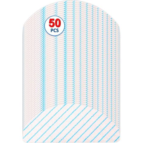 (50 Stück) Einweg-Wischmopp-Pads für ECOVACS DEEBOT OZMO T8/ T8+/ T8 AIVI/ T9/ T9 MAX Staubsauger-Reinigungstücher, Wischpads, Einweg-Reinigungstücher (1/5)