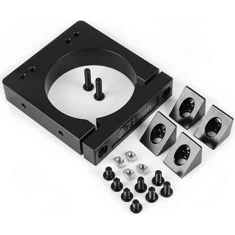 Aluminium-Montageflansch für CNC-Graviermaschine, 71-mm-Spindelstütze, Präzisions-Spindelklemme für Fräs- und Bohrarbeiten.